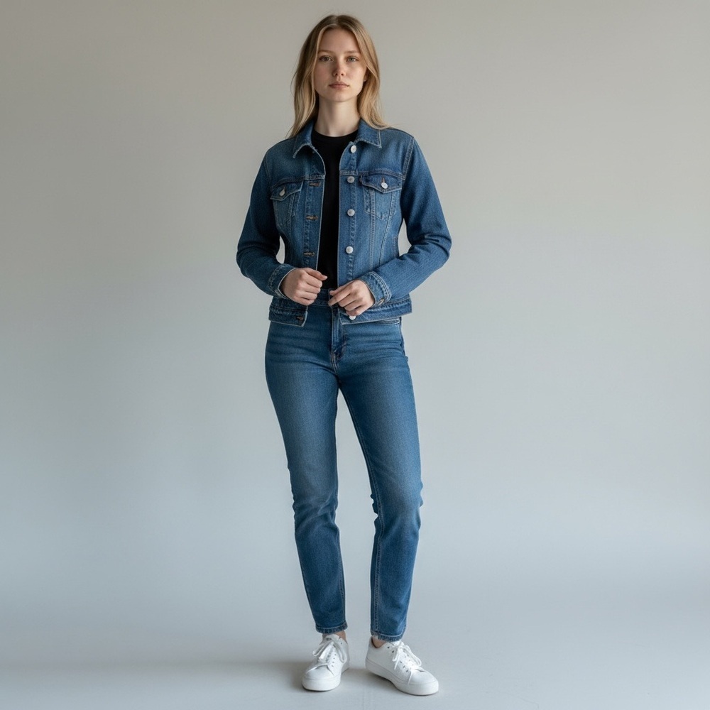 Gap Classic Blue Women's Denim Jean Jacket Size XL 16/18